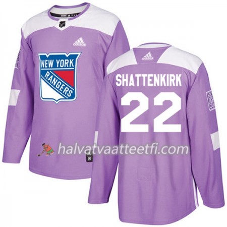 Miesten NHL New York Rangers Pelipaita Kevin Shattenkirk 22 Adidas 2017-2018 Violetti Fights Cancer Practice Authentic Miesten NHL New York Rangers Pelipaita Kevin Shattenkirk 22 Adidas 2017-2018 Violetti Fights Cancer Practice Authentic
